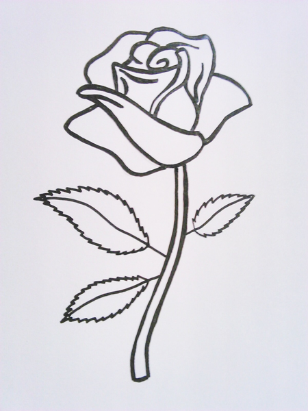 dibujo de rosas