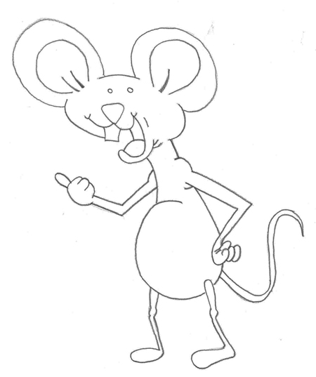 dibujos de ratones para niños