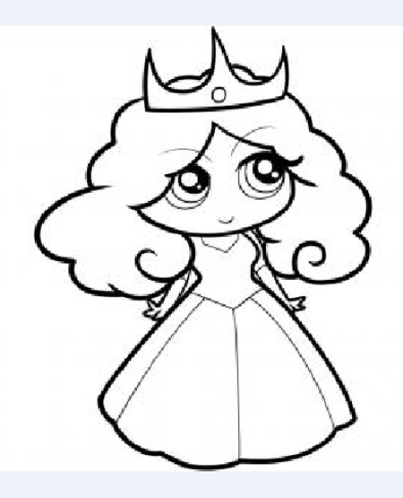 dibujo de princesa