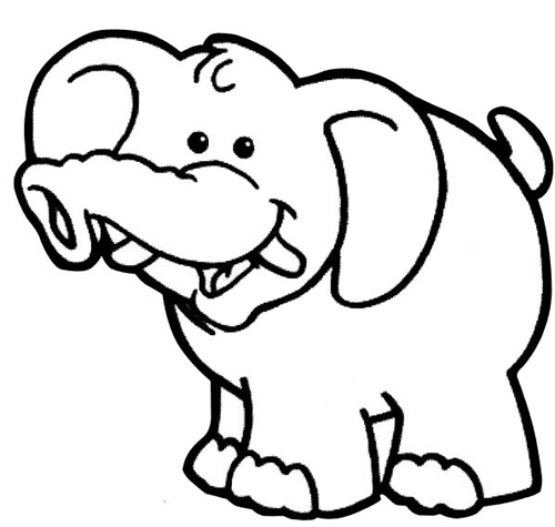 Elefante Dibujo Facil Para Ninos Dibujos De Elefantes