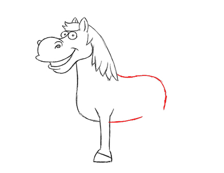 caballos para dibujar faciles