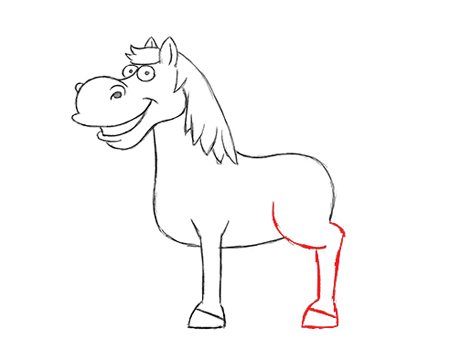 caballos caricatura dibujo