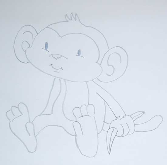 Dibujos de monos - Dibujos a lápiz de monos - Dibujos fáciles de hacer