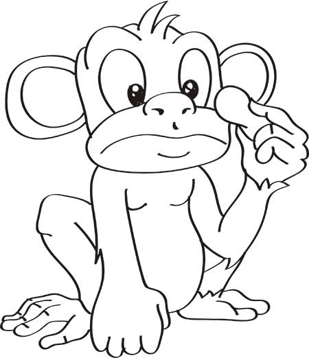 dibujos-de-monos-en-la-selva-tropical