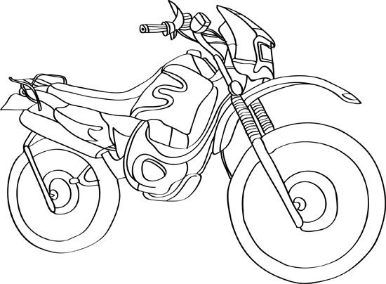 como dibujar una moto