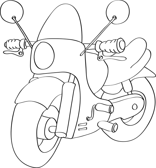 dibujos bonitos de motos para pintar