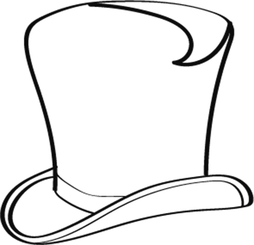 dibujos de sombreros de copa